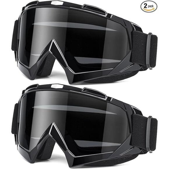 Adult Dirt Bike Goggles, 2-Pack ATV Motorcycle Goggles for Men & Women - Picture 7 of 7